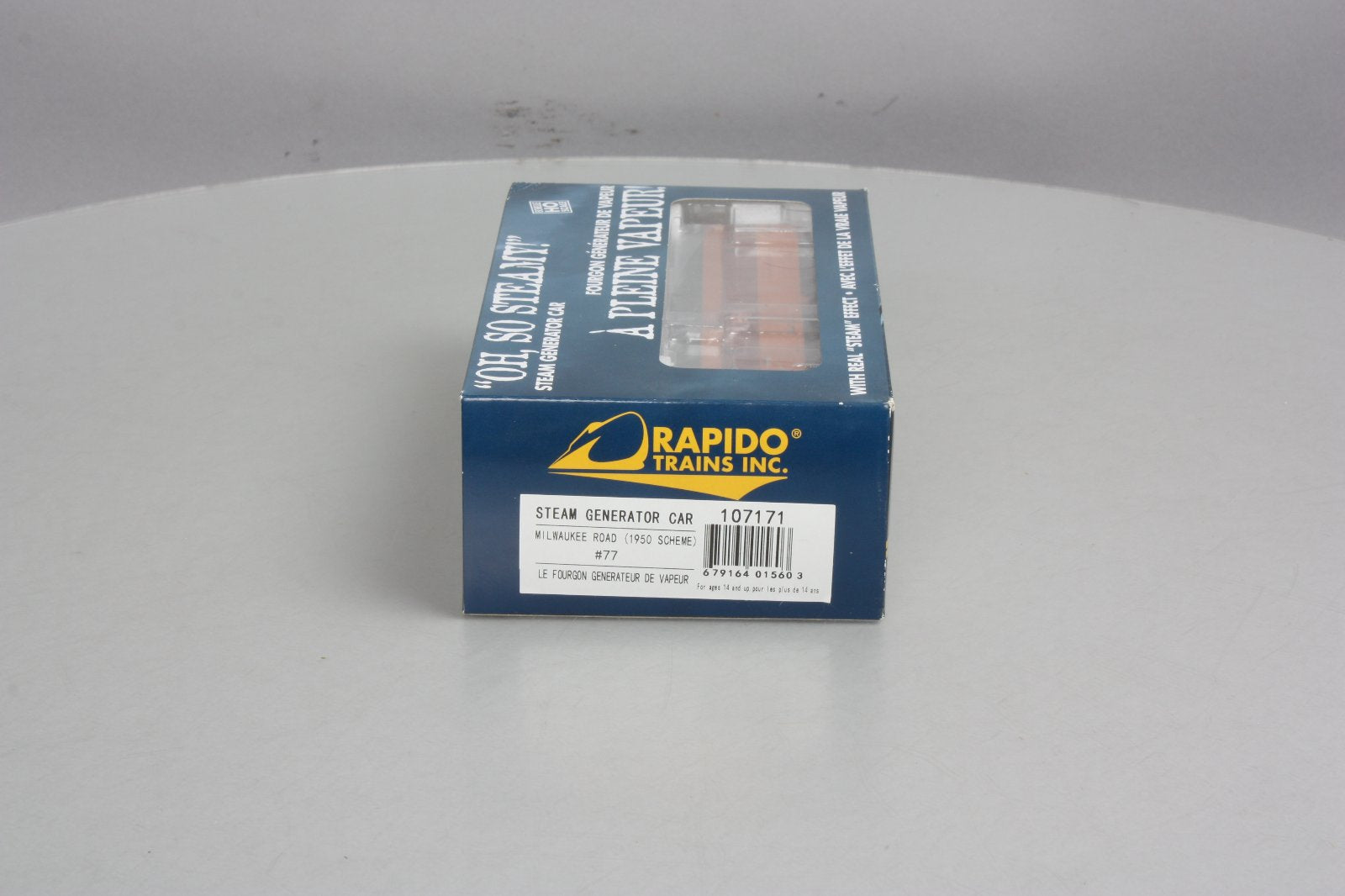 Rapido Trains 107171 HO Milwaukee Road Steam Generator Car #77 (1950 Scheme)