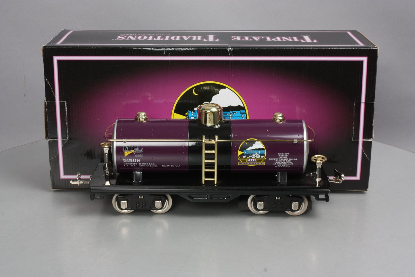 MTH 10-2238 Standard Gauge MTHRRC Tank Car #515 MT/Box