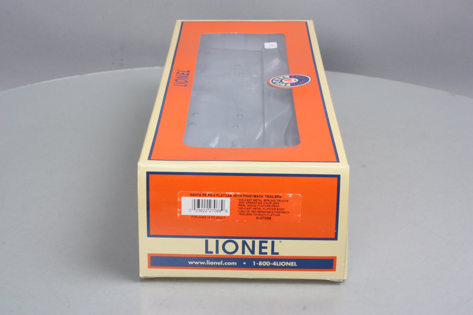 Lionel 6-27068 Santa Fe Flatcar with Piggyback Trailers