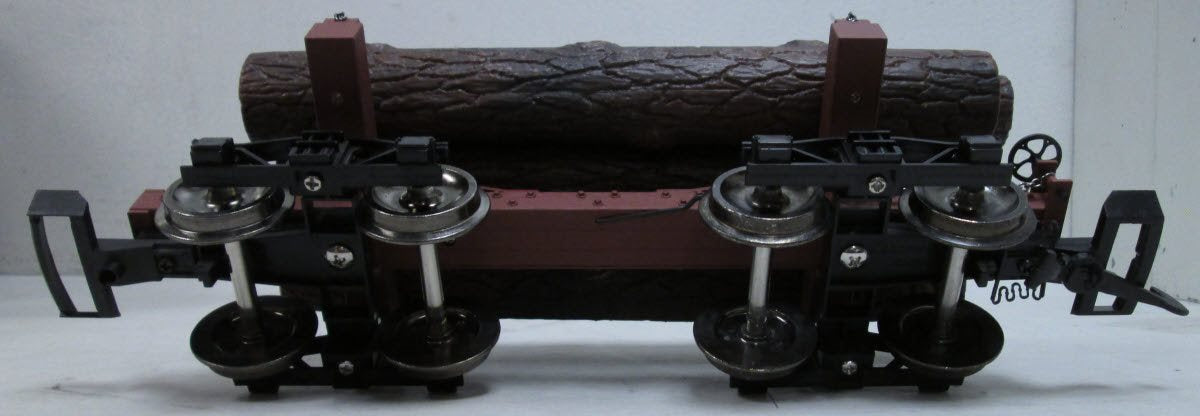 Bachmann 98490 G Scale Skeleton Log Cars w/Log Load - Metal Wheels LN/Box