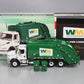 First Gear 10-3287 1:34 Waste Management Rear-End Loader with 2-Trash Cans