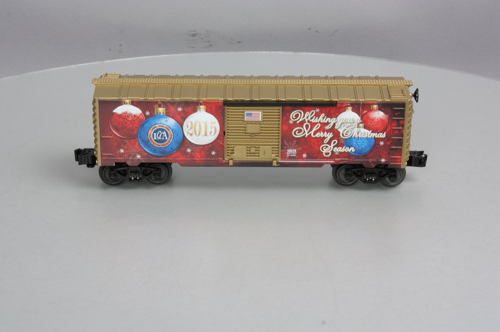 Lionel 6-58249 O Gauge LCCA 2015 Christmas Boxcar LN/Box