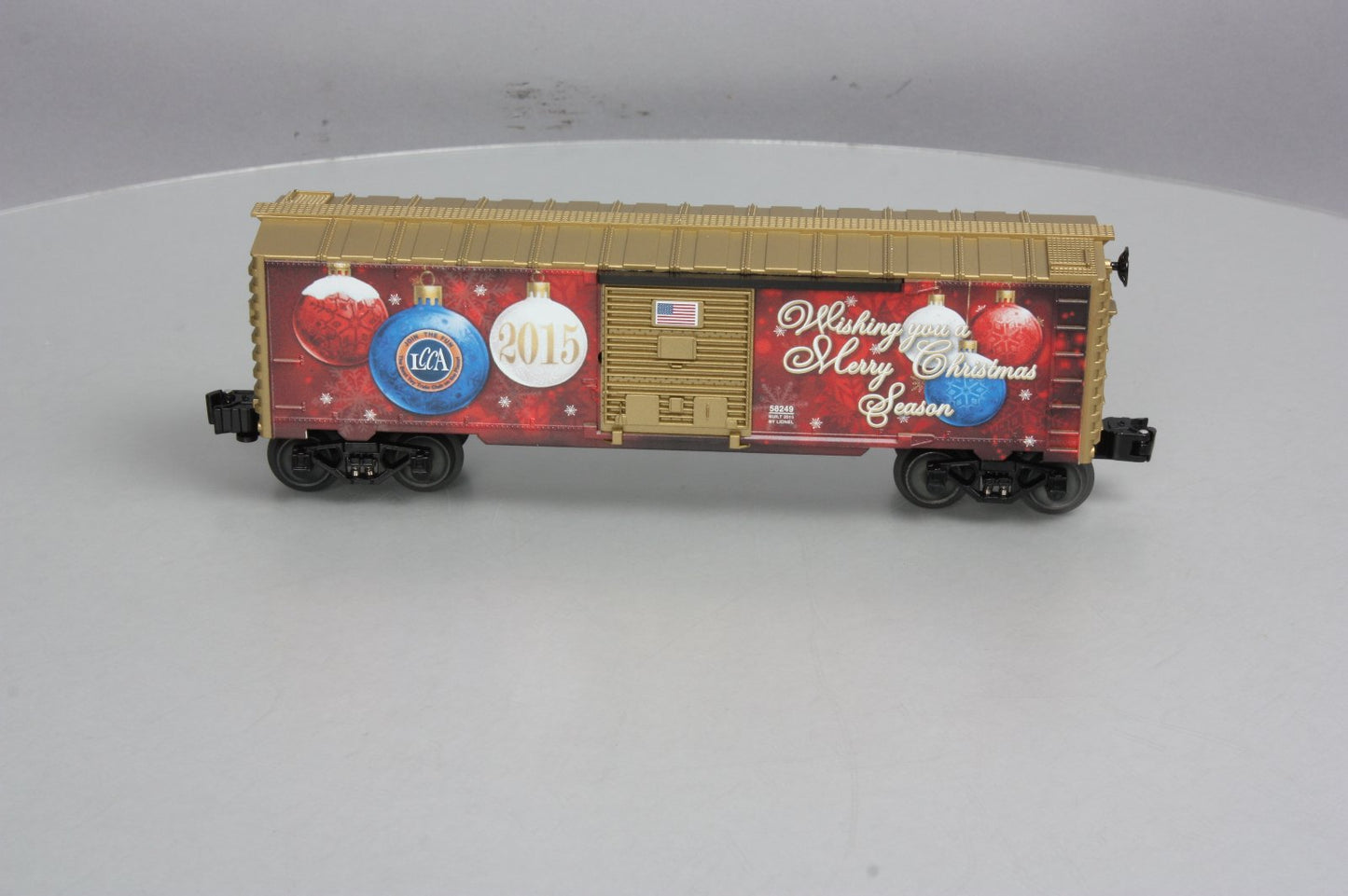 Lionel 6-58249 O Gauge LCCA 2015 Christmas Boxcar LN/Box