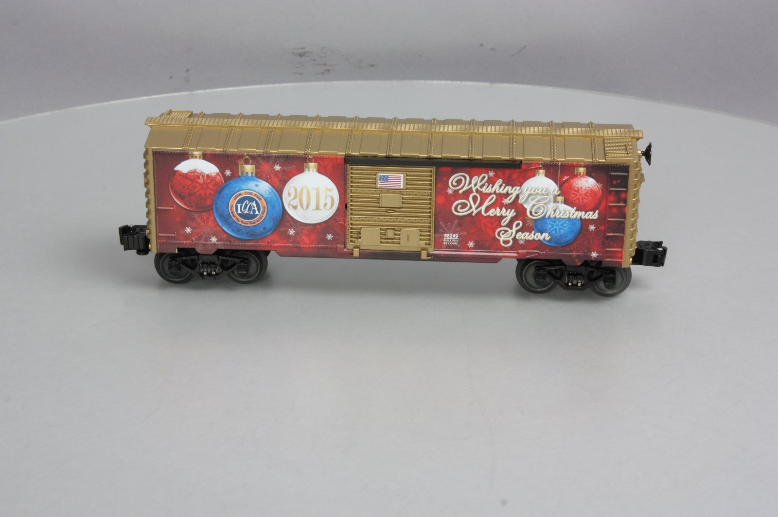 Lionel 6-58249 O Gauge LCCA 2015 Christmas Boxcar LN/Box