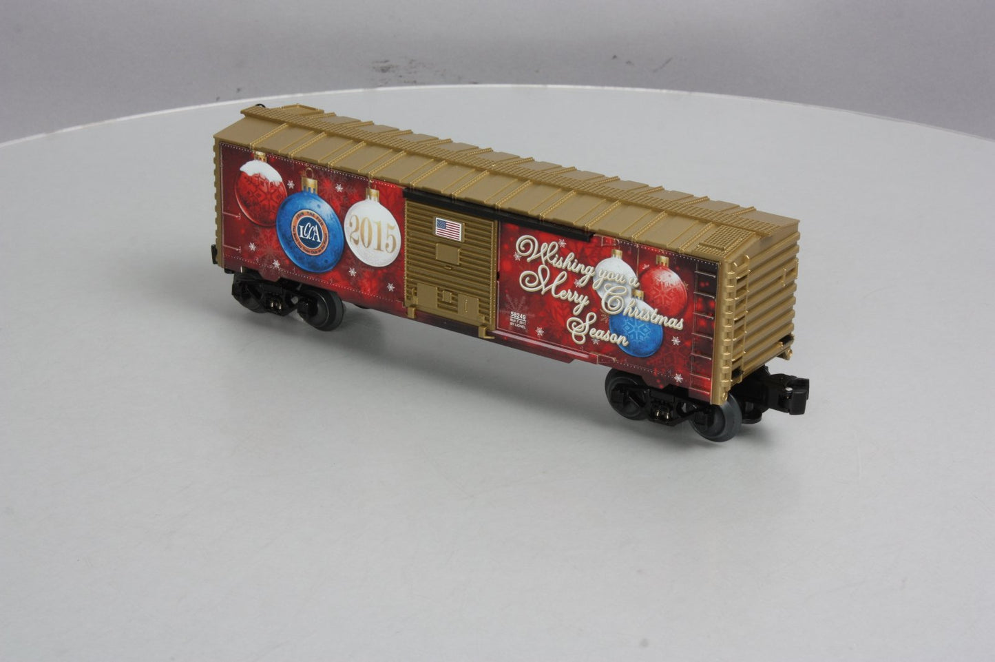 Lionel 6-58249 O Gauge LCCA 2015 Christmas Boxcar LN/Box