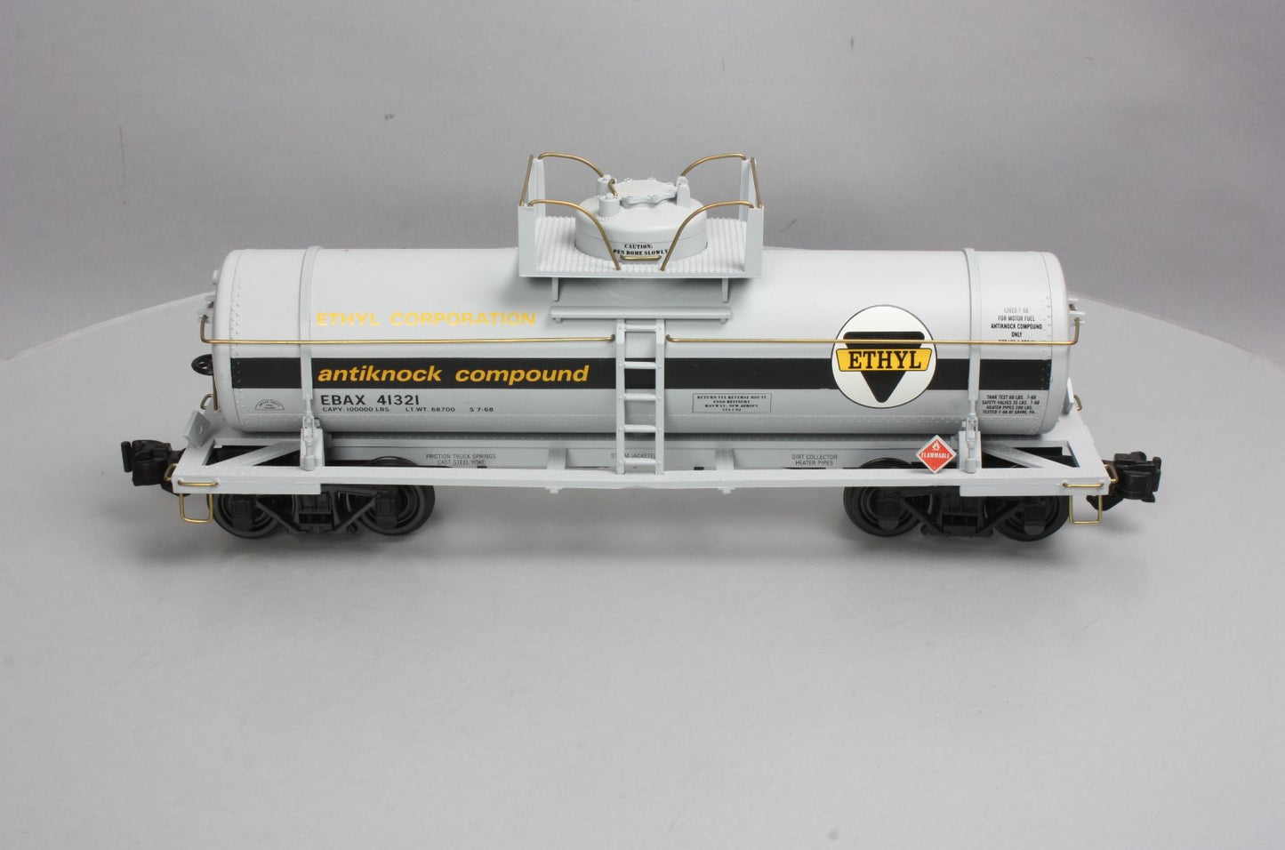 Aristo-Craft 41321 G Scale ETHYL Single Dome Tank Car LN/Box