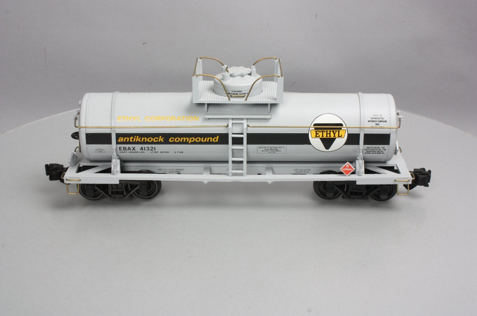 Aristo-Craft 41321 G Scale ETHYL Single Dome Tank Car LN/Box