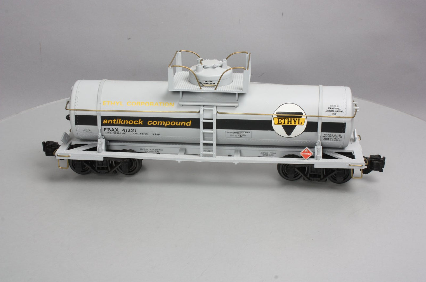 Aristo-Craft 41321 G Scale ETHYL Single Dome Tank Car LN/Box