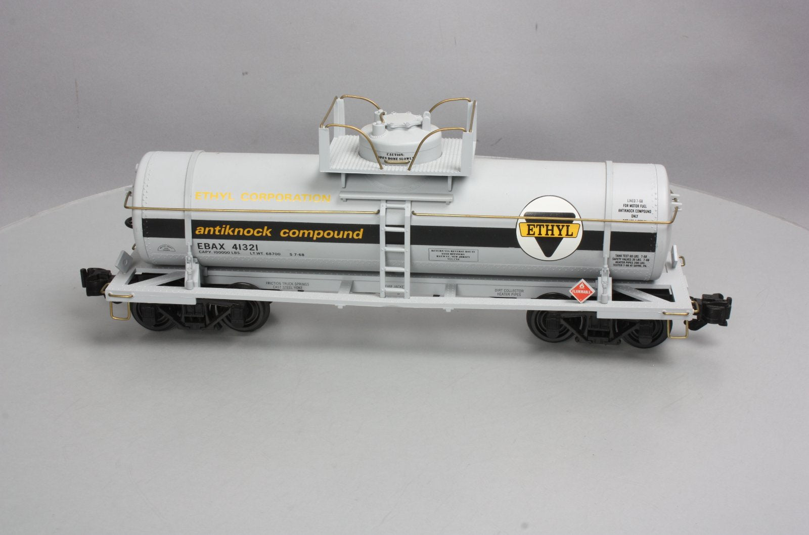 Aristo-Craft 41321 G Scale ETHYL Single Dome Tank Car LN/Box