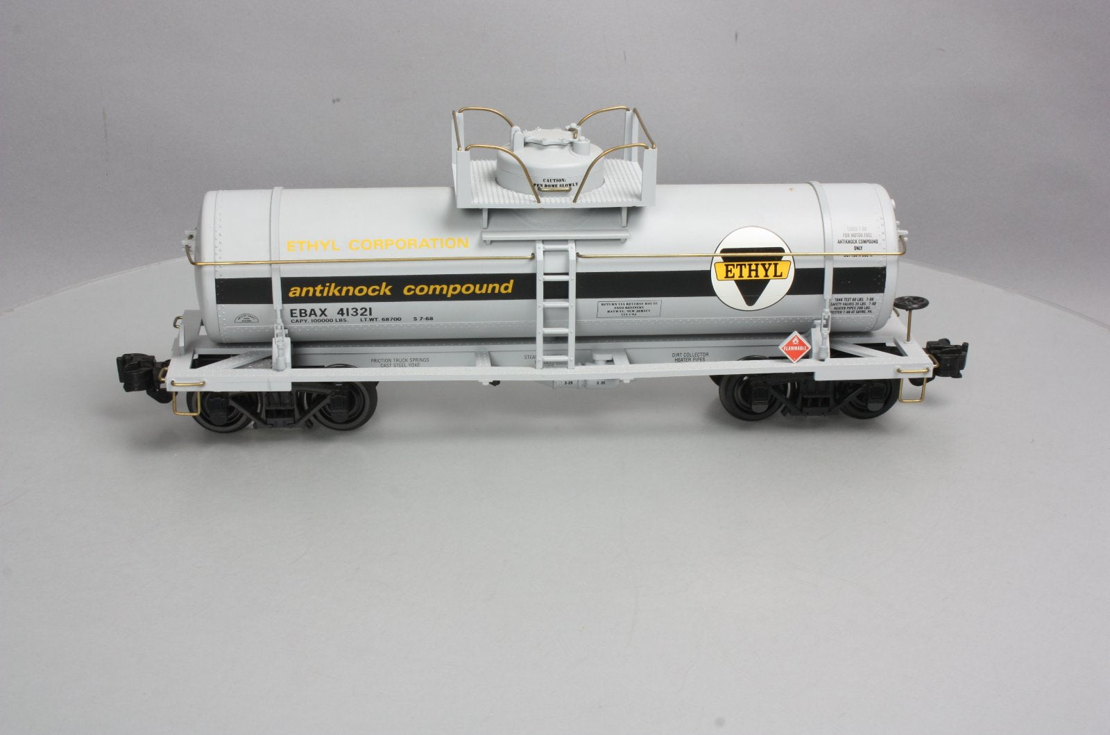 Aristo-Craft 41321 G Scale ETHYL Single Dome Tank Car LN/Box
