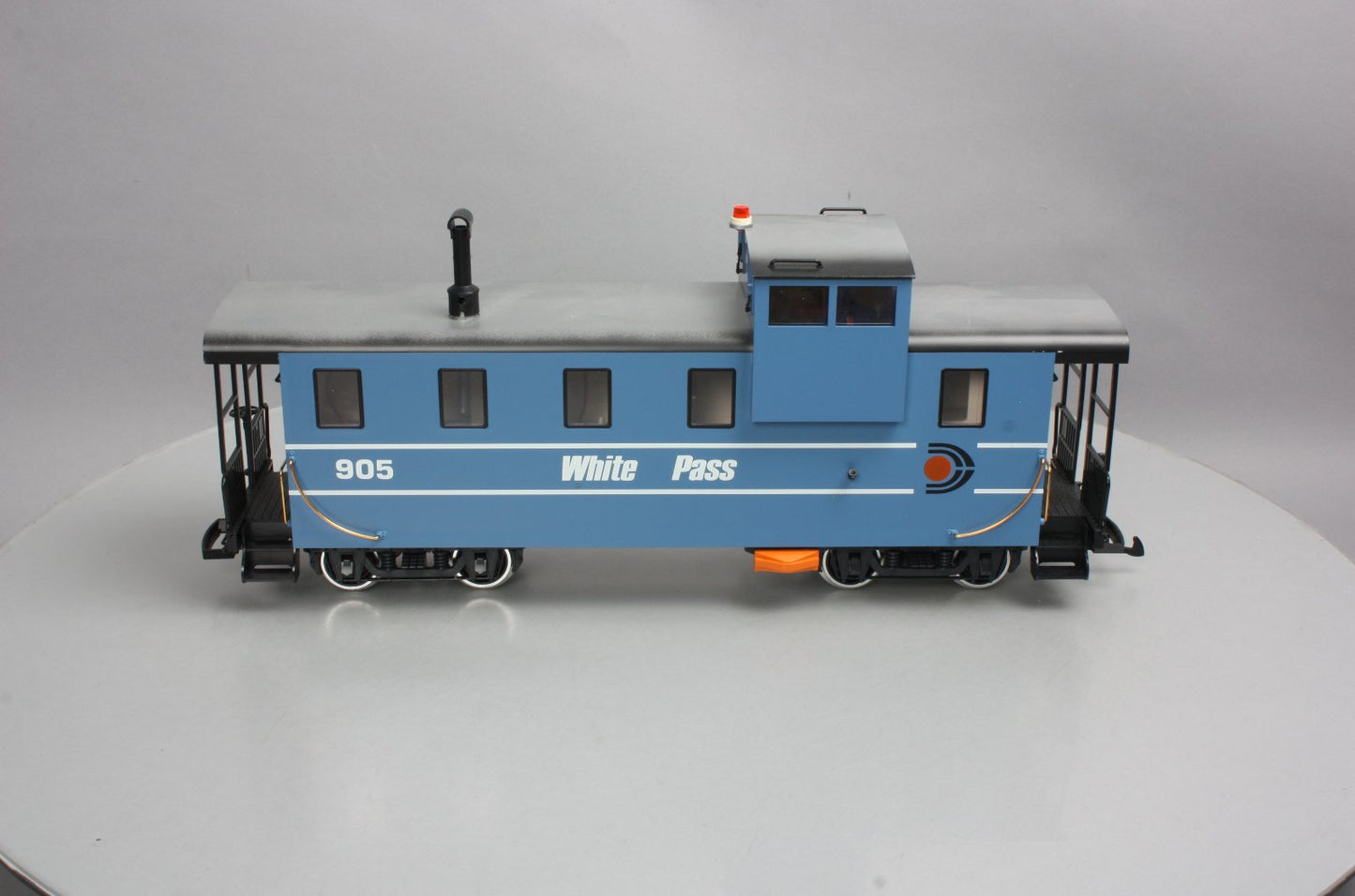 LGB 4071 G Scale White Pass Illuminated Caboose #905 (Metal Wheels) LN/Box