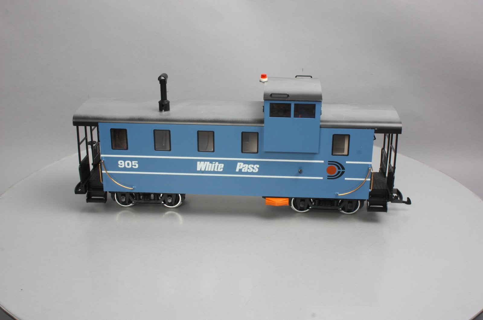 LGB 4071 G Scale White Pass Illuminated Caboose #905 (Metal Wheels) LN/Box
