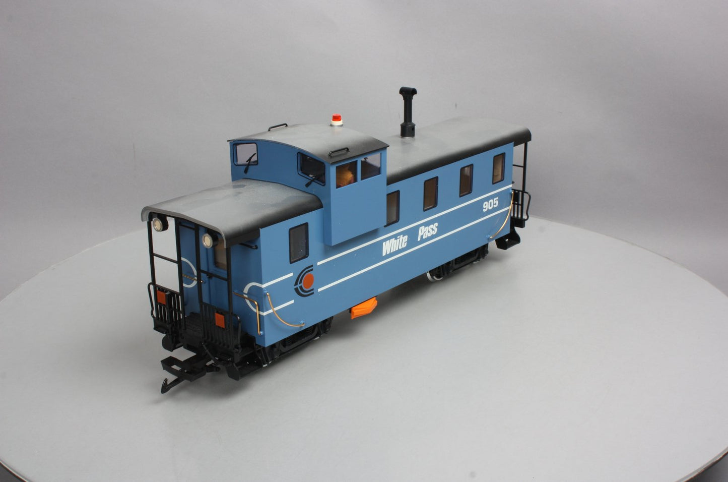 LGB 4071 G Scale White Pass Illuminated Caboose #905 (Metal Wheels) LN/Box