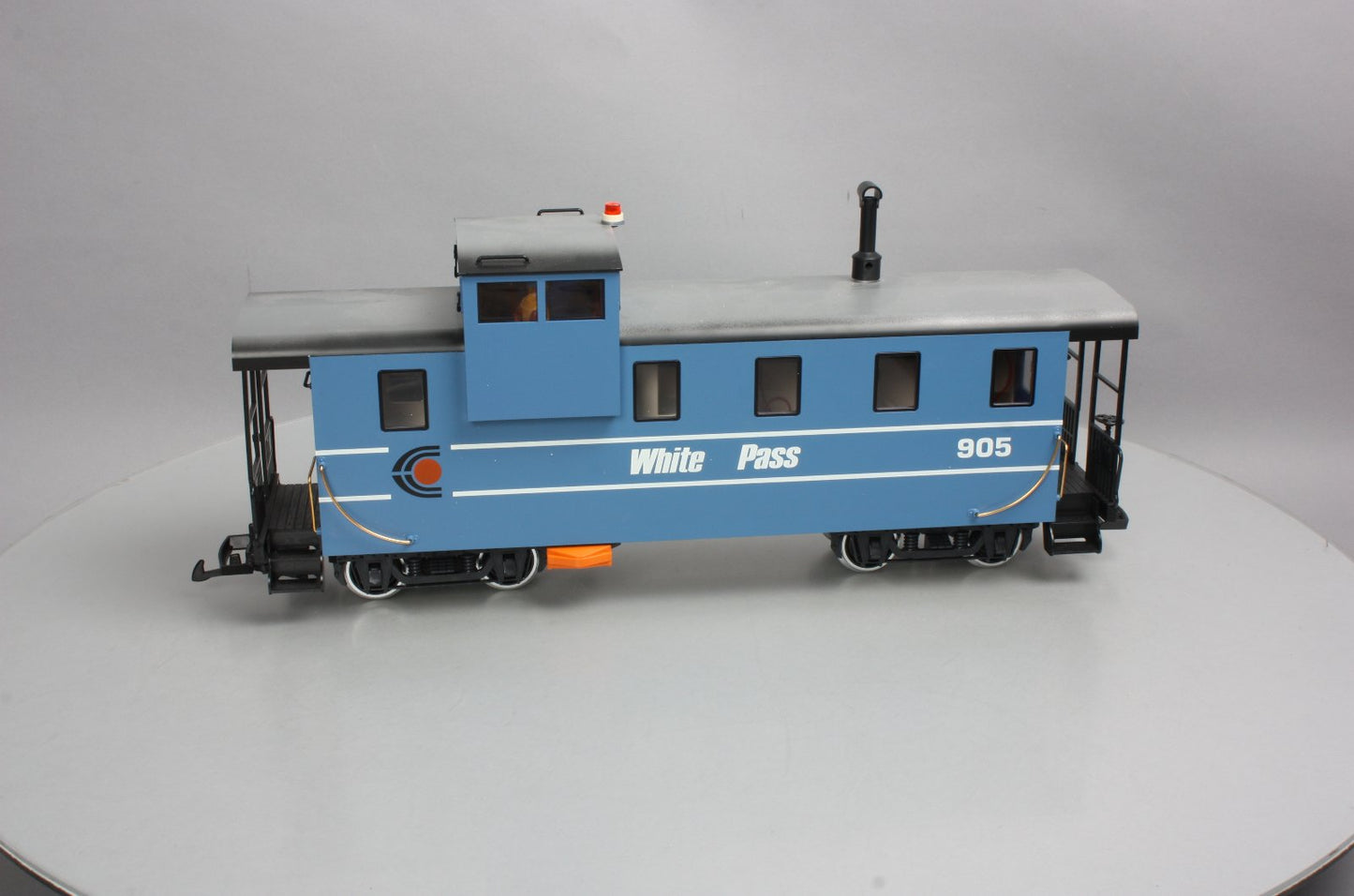 LGB 4071 G Scale White Pass Illuminated Caboose #905 (Metal Wheels) LN/Box