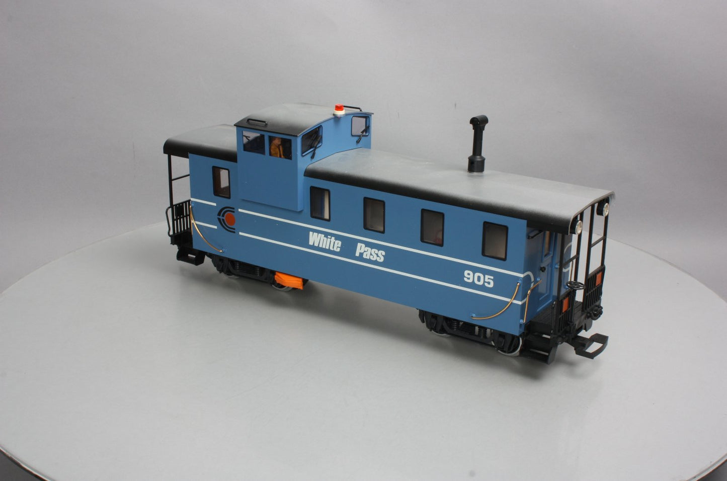 LGB 4071 G Scale White Pass Illuminated Caboose #905 (Metal Wheels) LN/Box