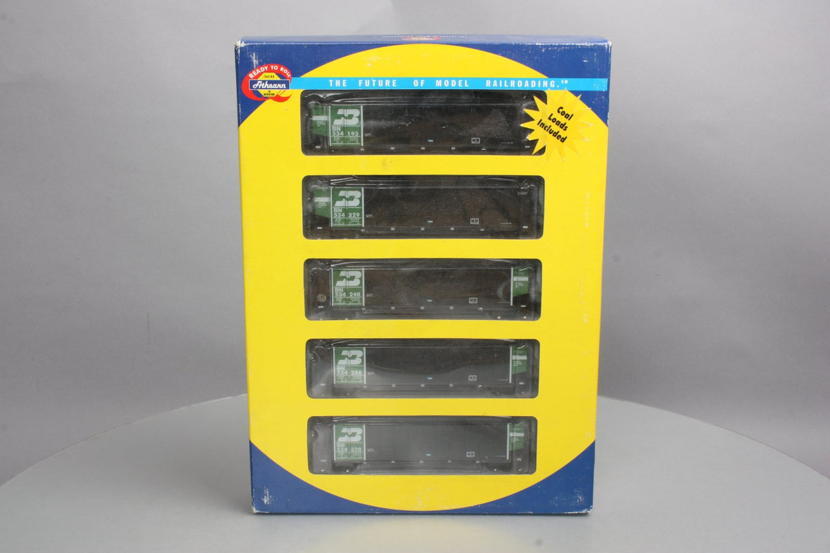 Athearn 93026 HO Scale Burlington Northern #2 BethGon Coalporter 5-Car Set LN/Box