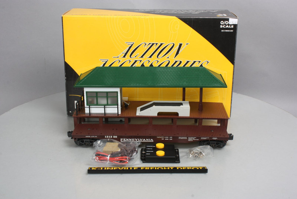 K-Line K42418 O Gauge Operating Loading Platform with Car LN/Box