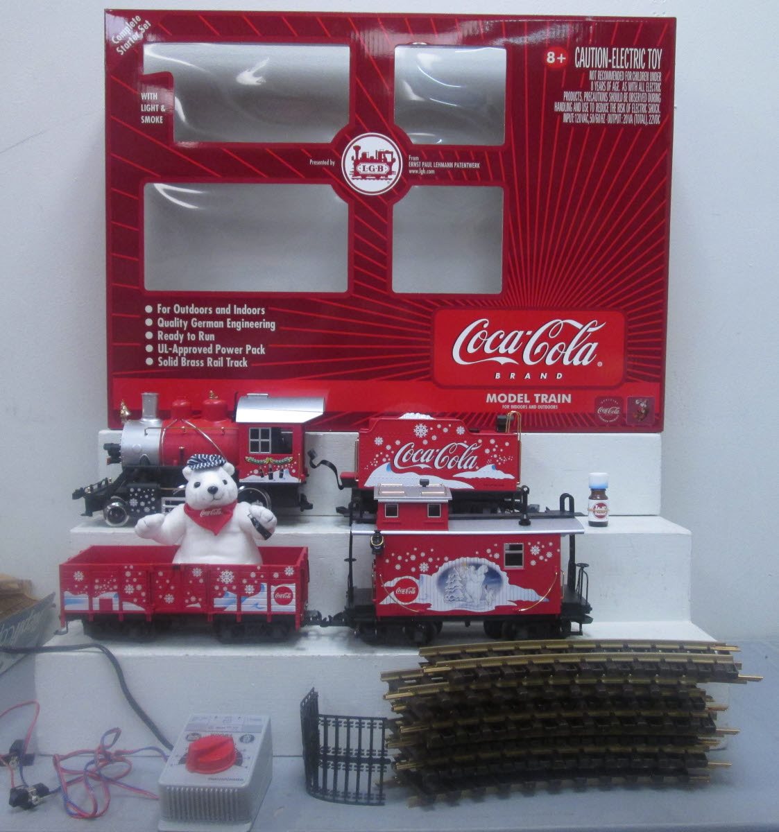 LGB 72510 G Gauge Coca-Cola "Red Trunk" Christmas Steam Train Super Set LN/Box