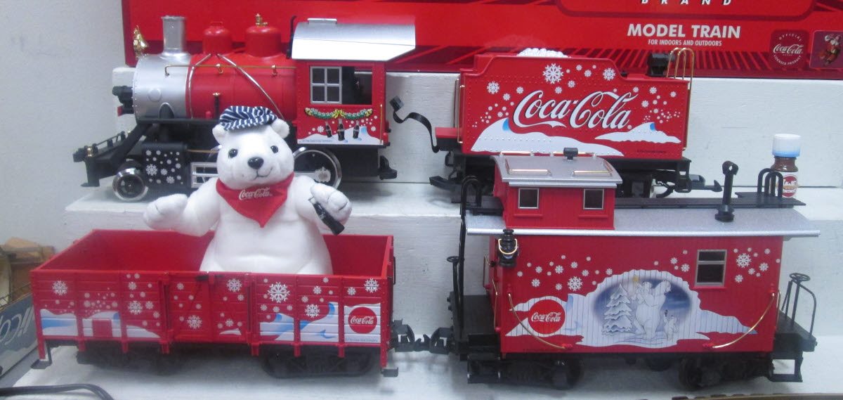 LGB 72510 G Gauge Coca-Cola "Red Trunk" Christmas Steam Train Super Set LN/Box