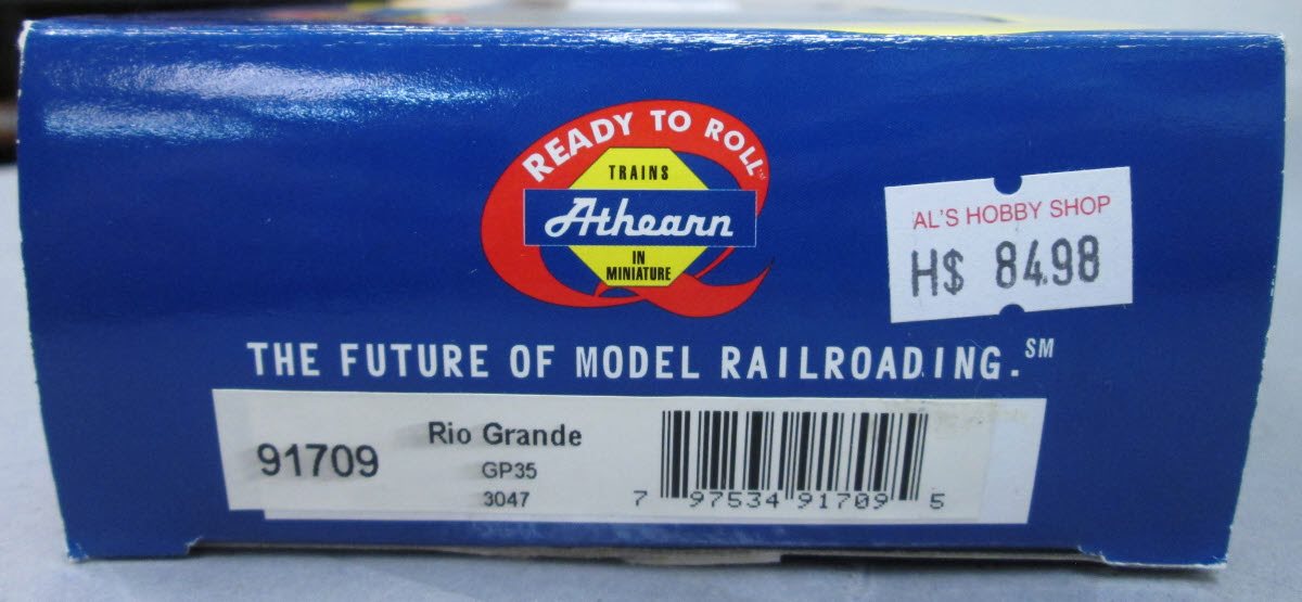 Athearn 91709 HO Scale Rio Grande EMD GP35 Diesel Locomotive #3047 LN/Box