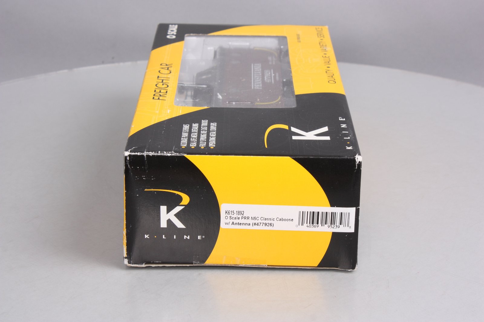 K-Line K615-1892 O Gauge Pennsylvania N5C Illuminated Caboose #477926 LN/Box