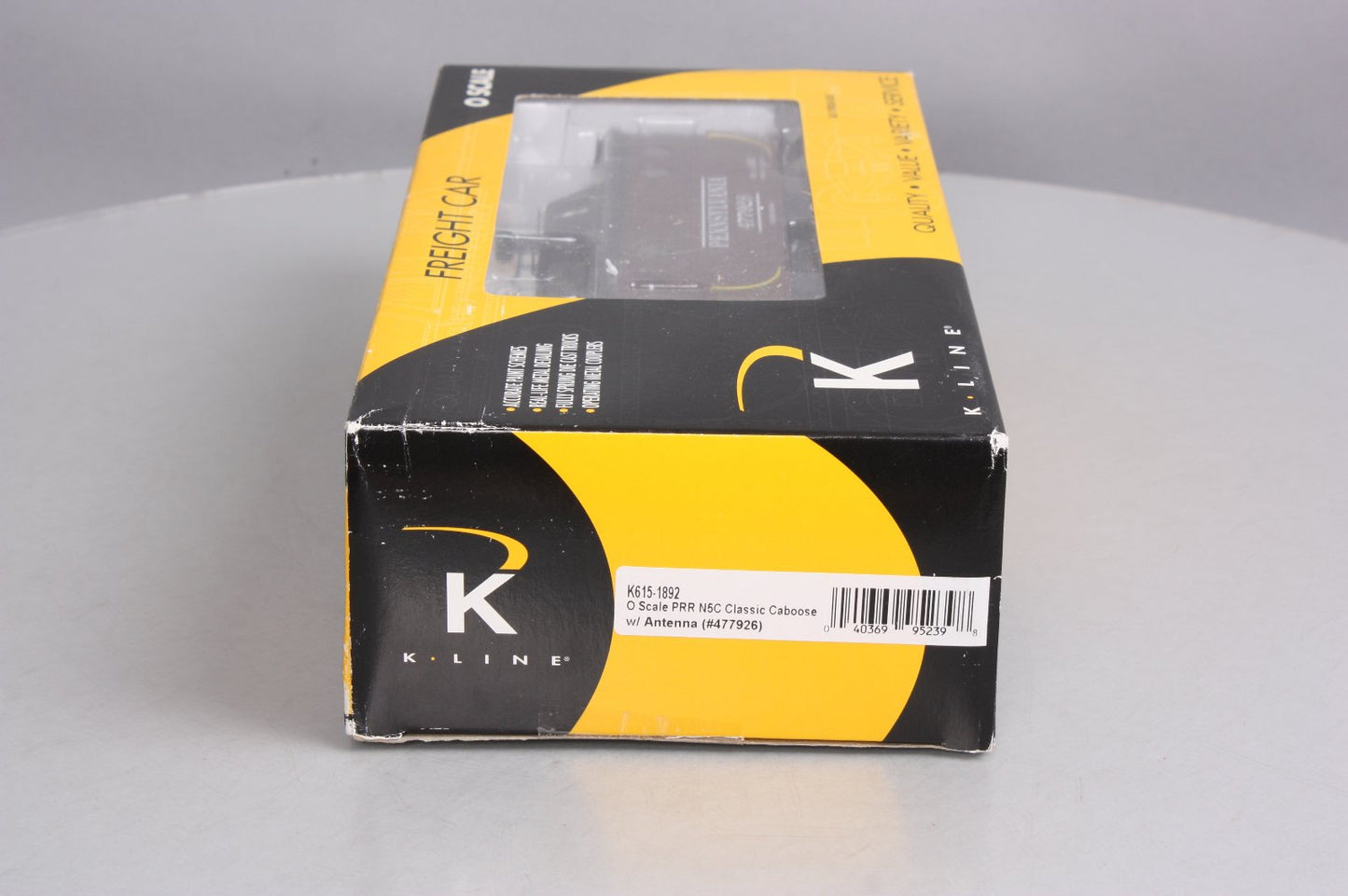 K-Line K615-1892 O Gauge Pennsylvania N5C Illuminated Caboose #477926 EX/Box