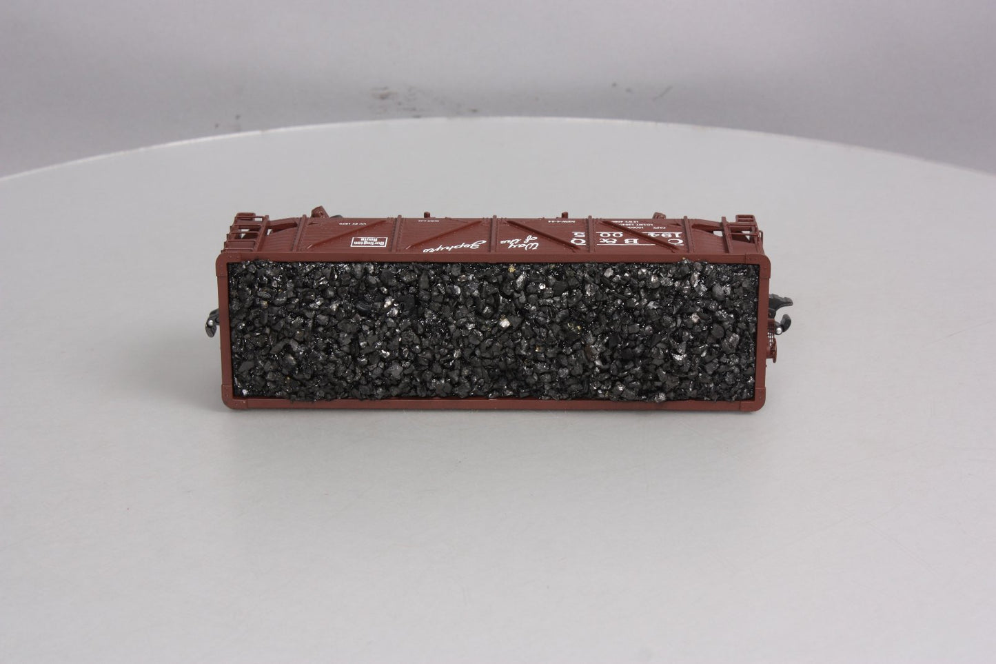 K-Line K6255-1331 O Gauge CB&Q 2-Bay Die Cast Hopper w/ Coal Load #194673 LN/Box