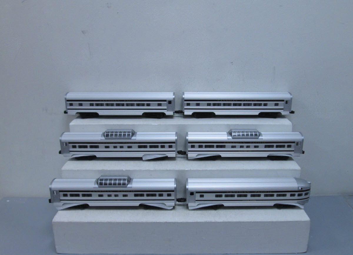 MTH 20-80001 O Gauge DAP CP Aluminum Passenger Car Set (Set of 6) LN/Box