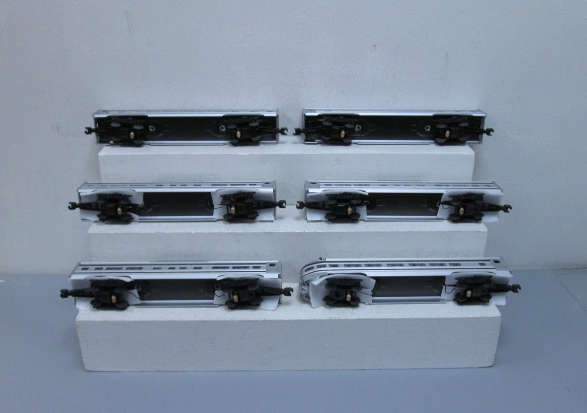 MTH 20-80001 O Gauge DAP CP Aluminum Passenger Car Set (Set of 6) LN/Box