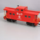 USA Trains 12152 G Scale Baltimore & Ohio Center Cupola Caboose - Metal Wheels LN/Box