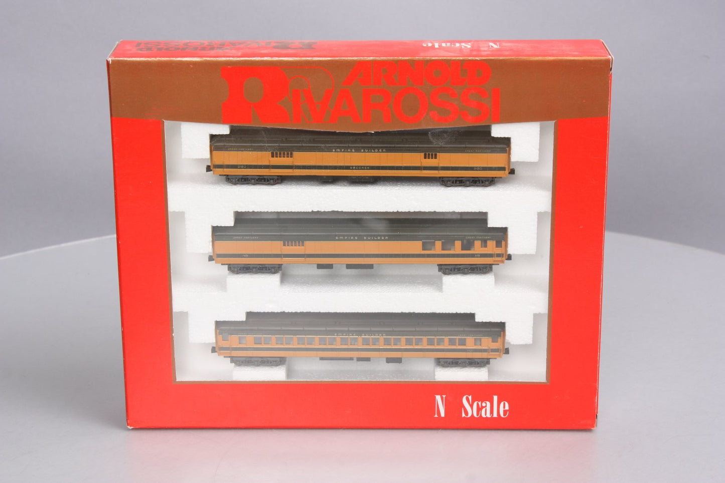 Rivarossi 0562 N Scale Great Northern Empire Builder 3 Car Passenger Set LN/Box