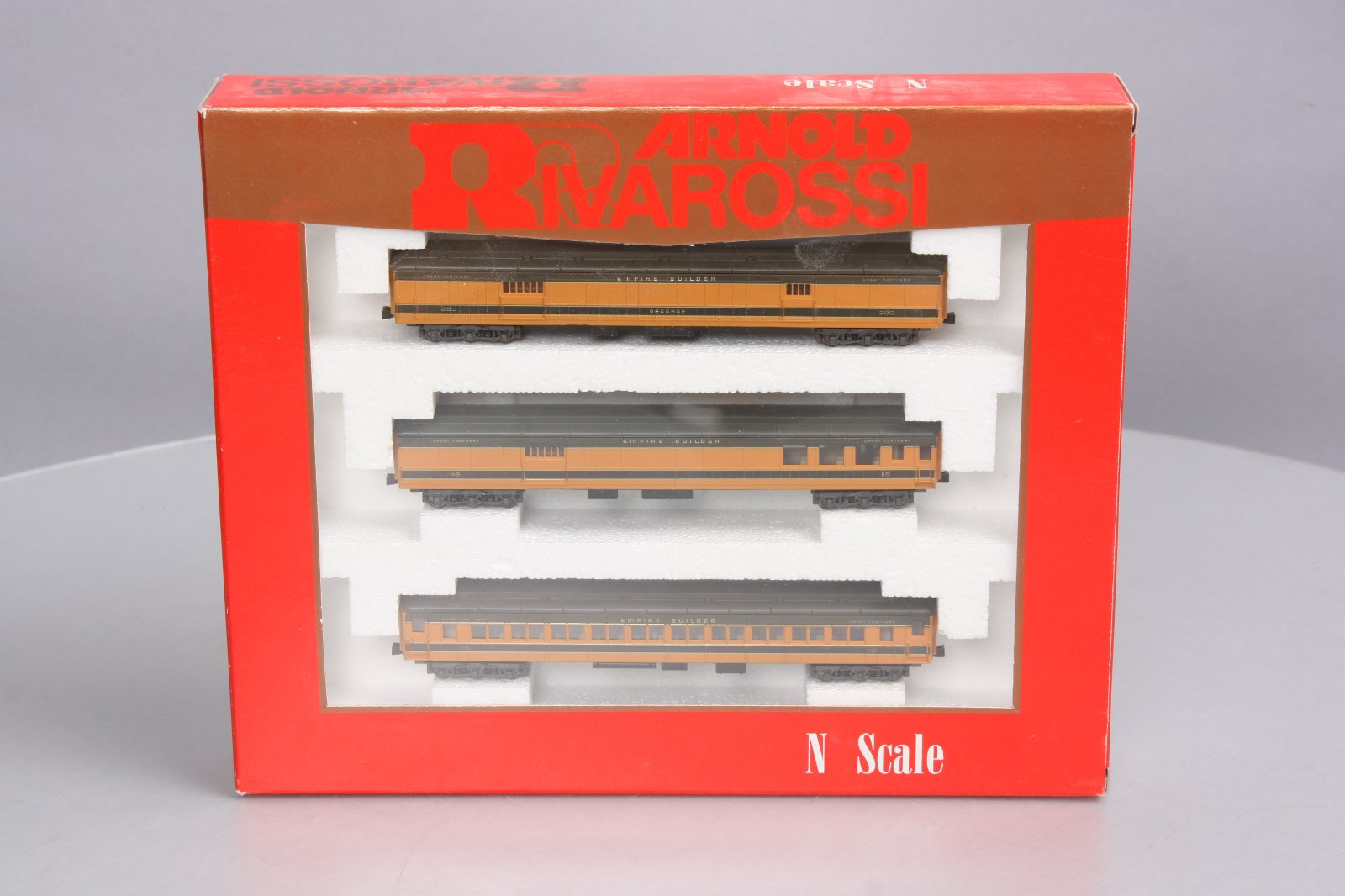 Rivarossi 0562 N Scale Great Northern Empire Builder 3 Car Passenger Set LN/Box
