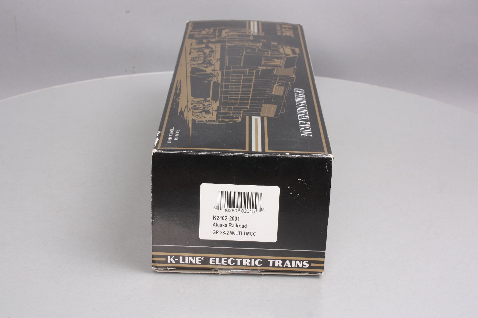 K-Line K2402-2001 O Gauge Alaska Railroad GP38-2 Diesel Locomotive #2001 LN/Box