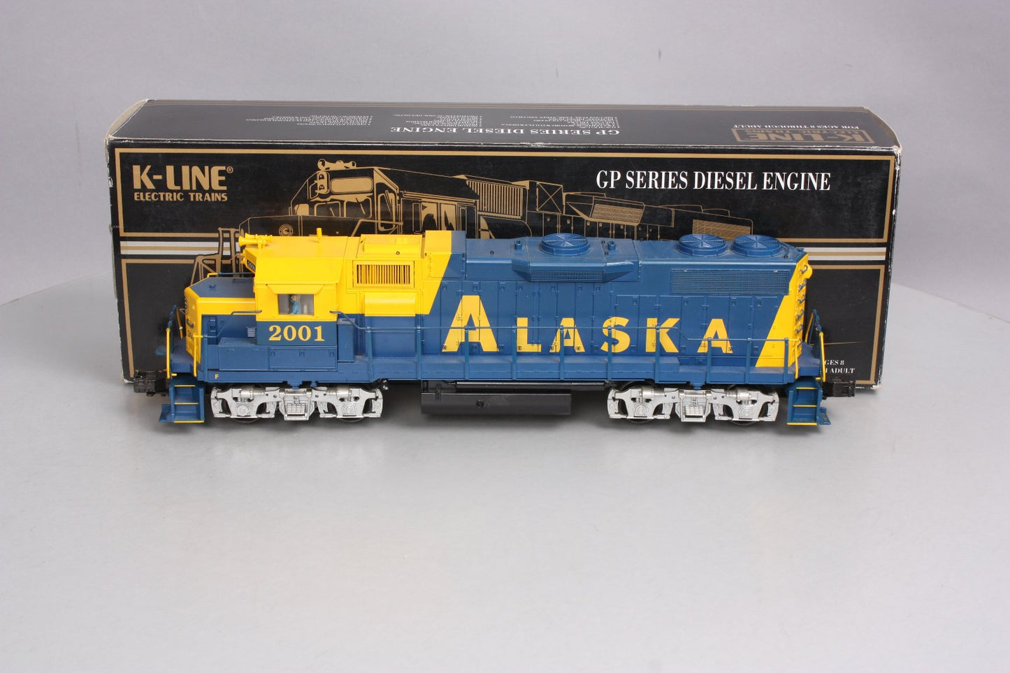 K-Line K2402-2001 O Gauge Alaska Railroad GP38-2 Diesel Locomotive #2001 LN/Box