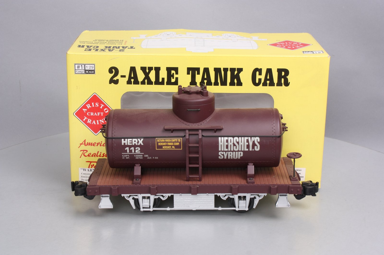 Aristo-Craft 40112 Hershey Syrup 20' Tank Car #112