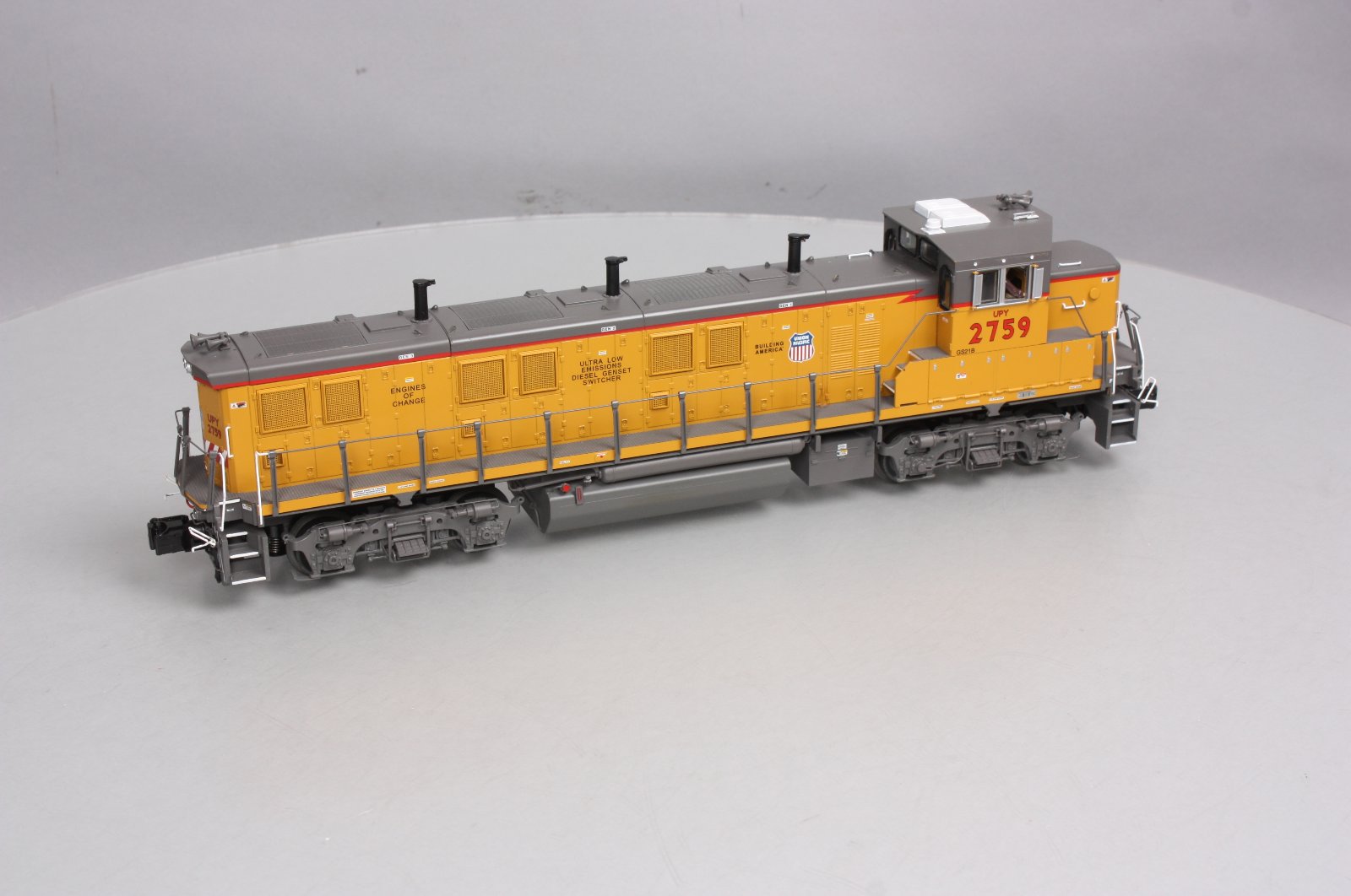 MTH 20-20005-1 UP 3GS21B Diesel Engine #2759 w/ Proto-Sound 2 (Hi-Rail Wheels) EX/Box
