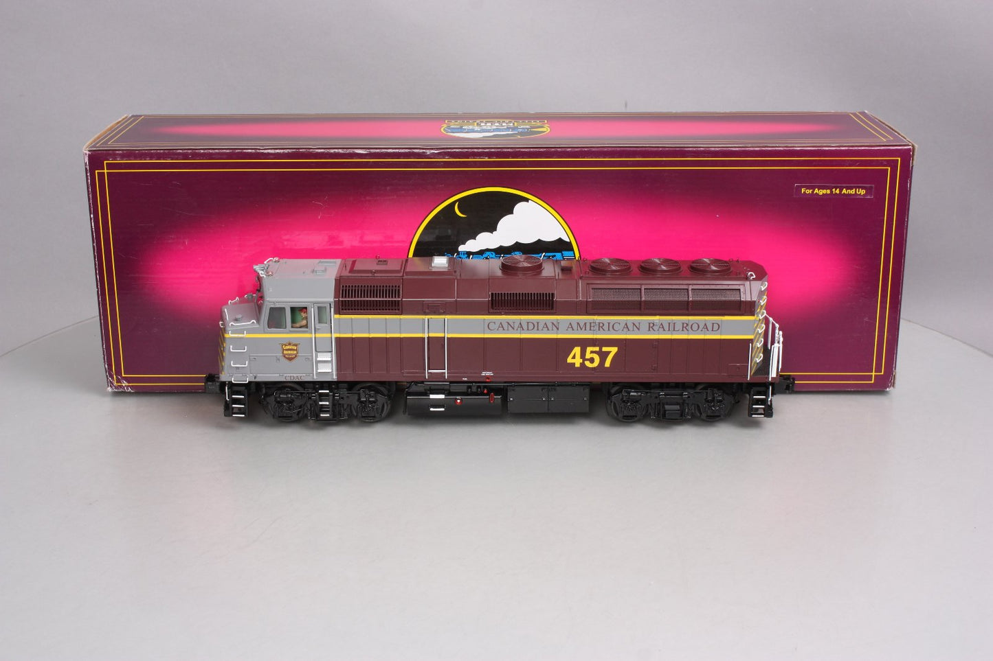 MTH 20-2906-1 Canadian American Railroad F40PH Diesel Engine w/PS 2.0 #457 LN/Box