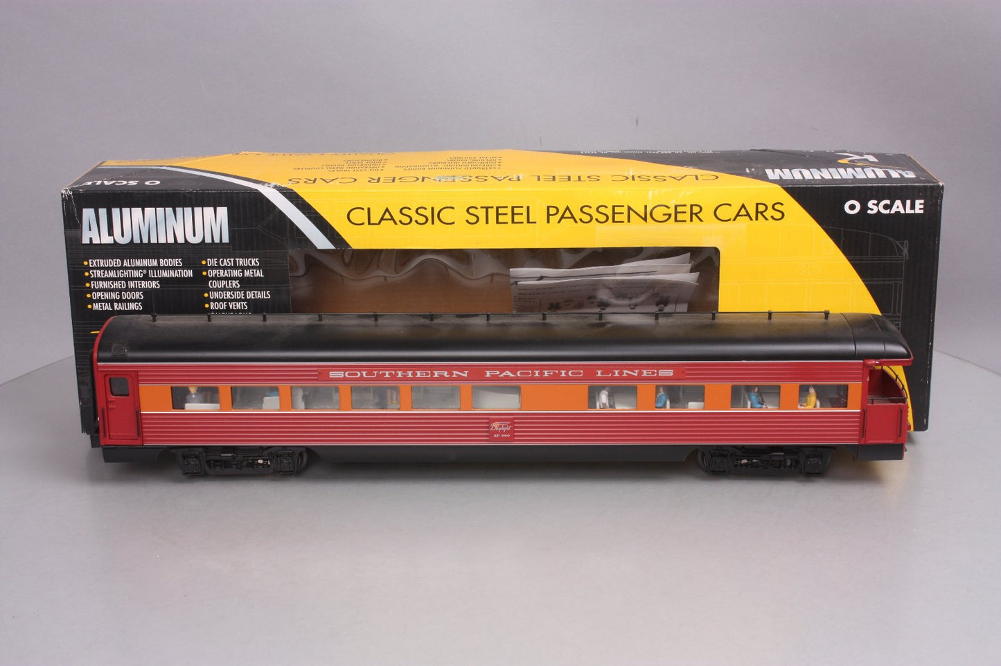 K-Line K4688-30001 O Southern Pacific Daylight 18" Aluminum Business Car #290 NIB