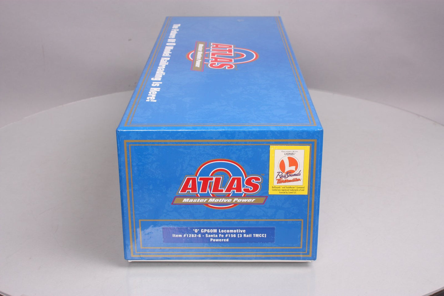 Atlas 1282-6 O Santa Fe GP60M Diesel Locomotive w/TMCC #156 - 3 Rail LN/Box