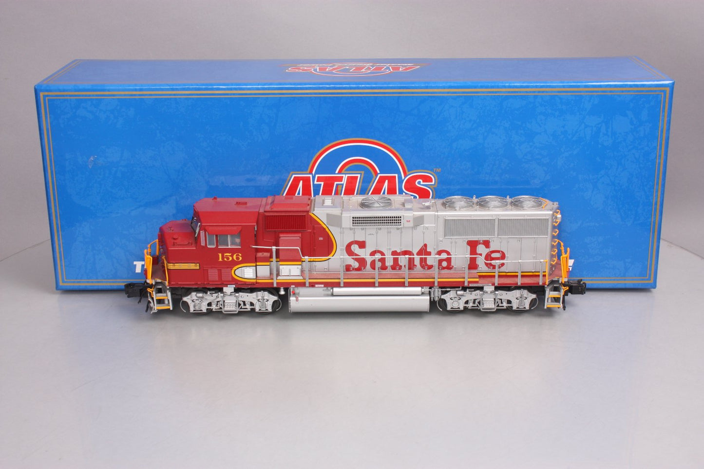 Atlas 1282-6 O Santa Fe GP60M Diesel Locomotive w/TMCC #156 - 3 Rail LN/Box