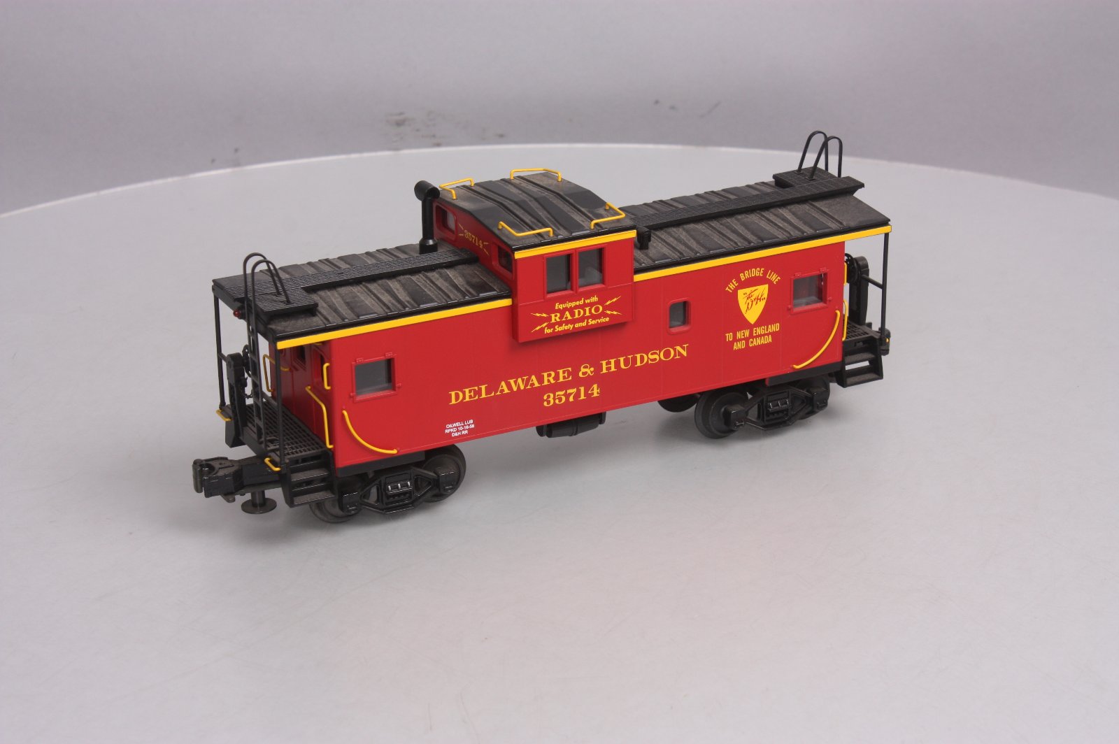 MTH 20-91029 O Gauge Delaware & Hudson Extended Vision Caboose #35714 EX/Box