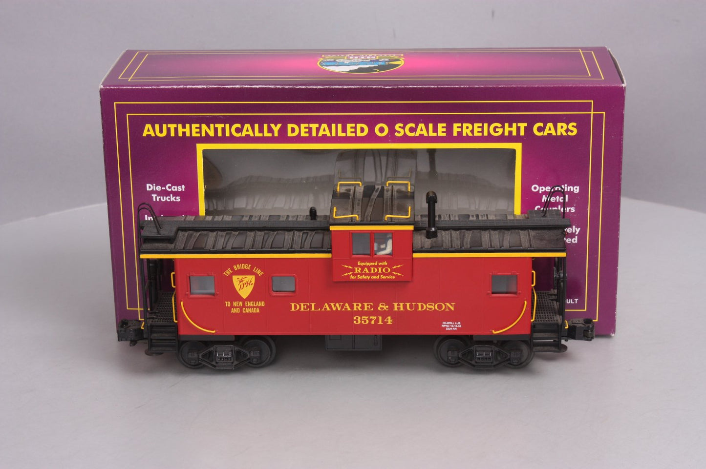 MTH 20-91029 O Gauge Delaware & Hudson Extended Vision Caboose #35714 EX/Box