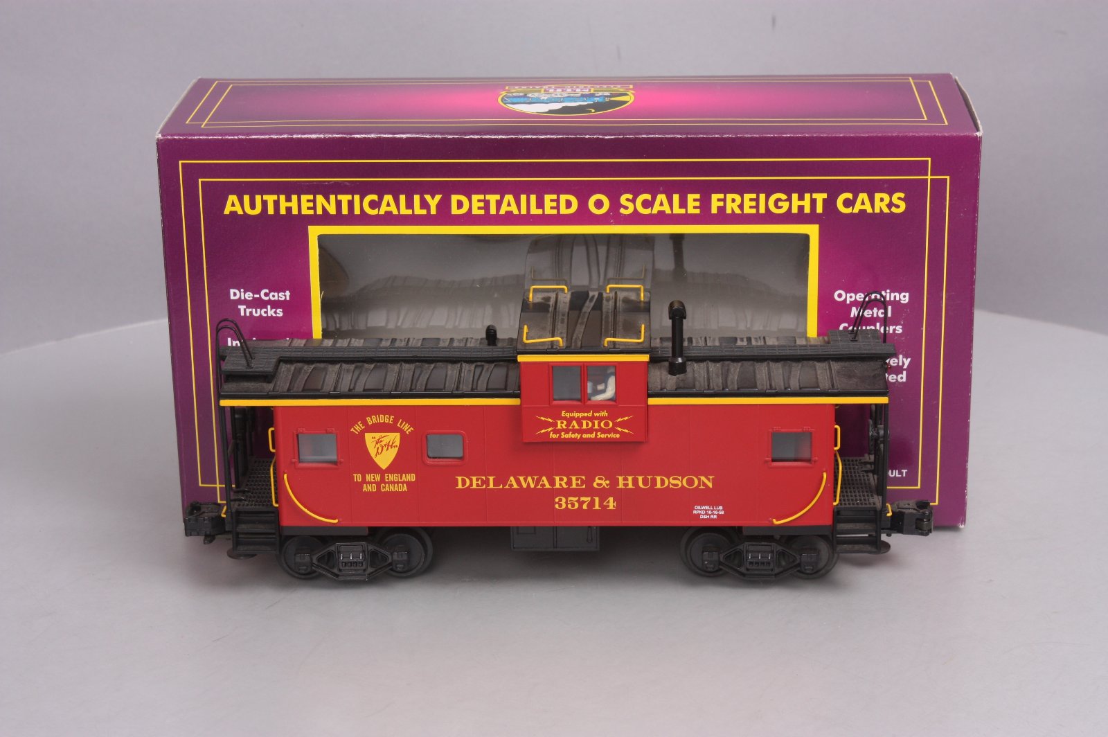 MTH 20-91029 O Gauge Delaware & Hudson Extended Vision Caboose #35714 EX/Box