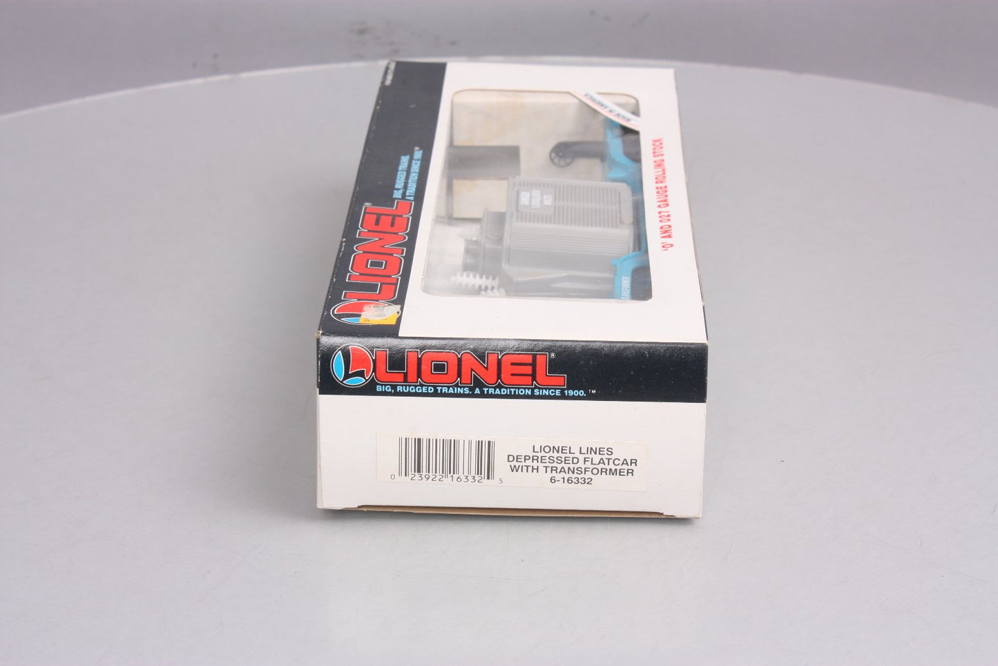 Lionel 6-16332 O Gauge Lionel Lines Depressed Flat Car w/ Transformer LN/Box