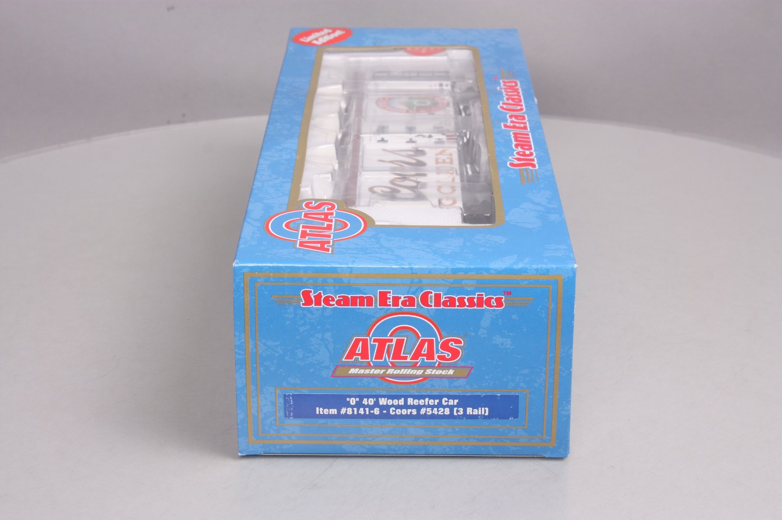 Atlas 8141-6 O Coors 40' Wood Reefer Car #5428 (3-Rail) LN/Box