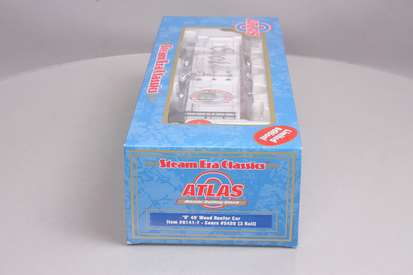 Atlas 8141-7 Coors 40' Wood Reefer Car (3 Rail) LN/Box