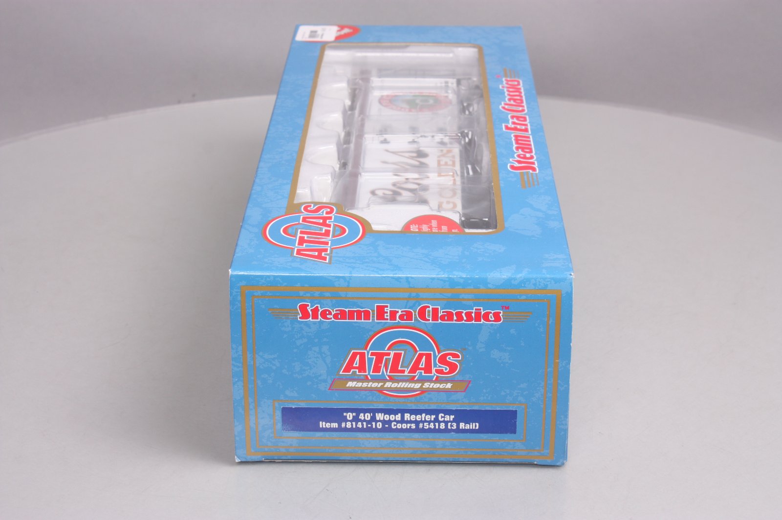 Atlas 8141-10 O Gauge Coors 40' Wood Reefer Car (3 Rail) LN/Box