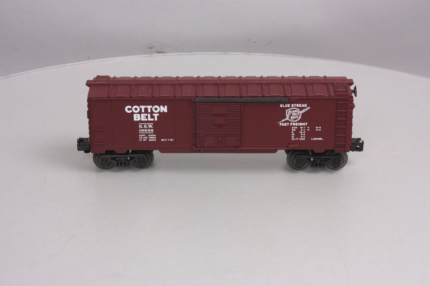 Lionel 6-19228 O Gauge Cotton Belt Boxcar LN/Box