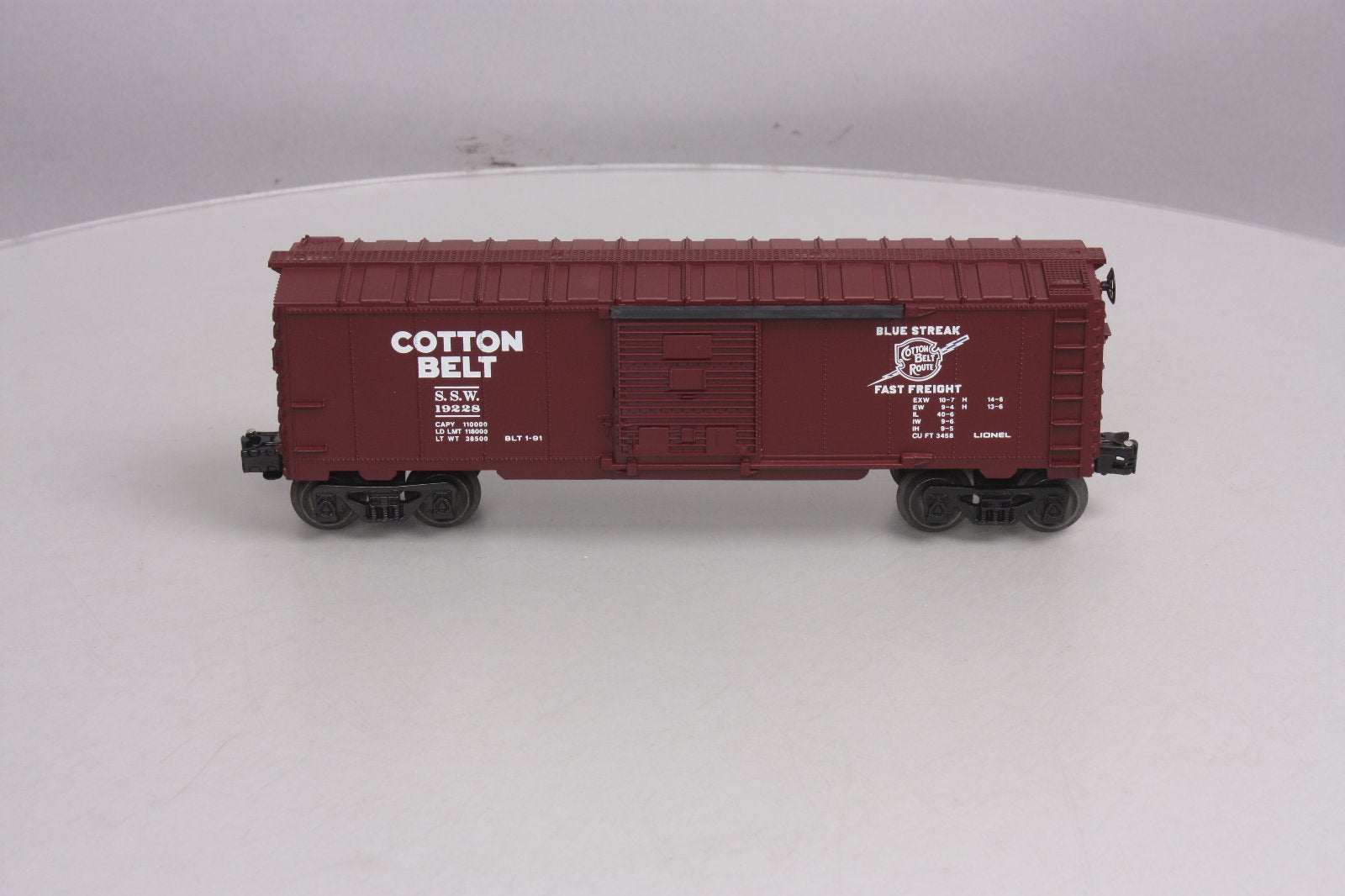 Lionel 6-19228 O Gauge Cotton Belt Boxcar LN/Box