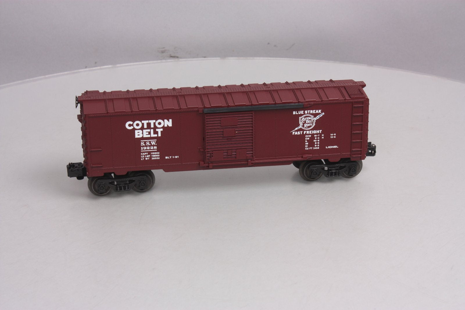 Lionel 6-19228 O Gauge Cotton Belt Boxcar NIB